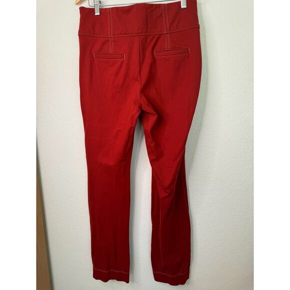 Anthropologie the Essential Trouser in Burnt Red - Picture 4 of 13